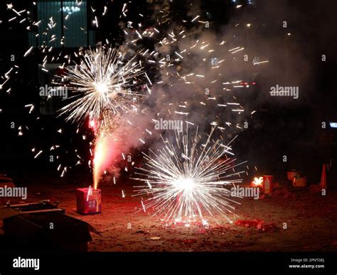 Pyrotechnic witch display